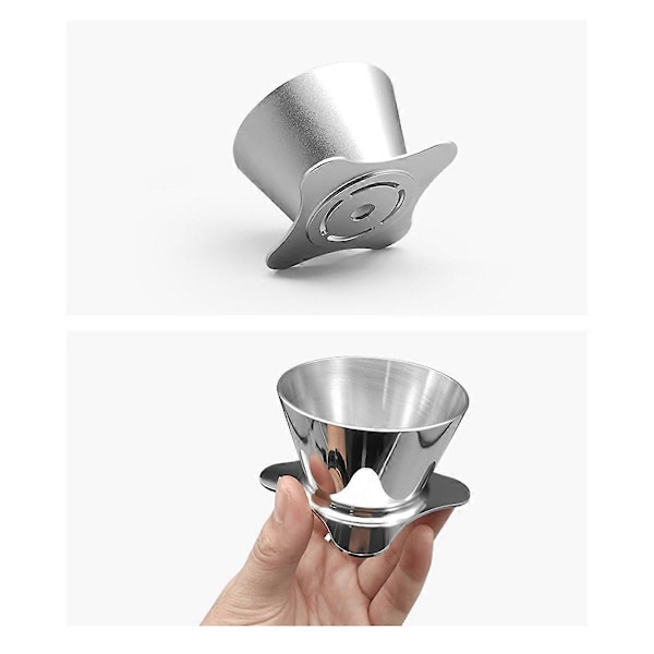 Kaffedroppare Häll över Kaffefilter Koppar Kaffefilter Kopp, A
