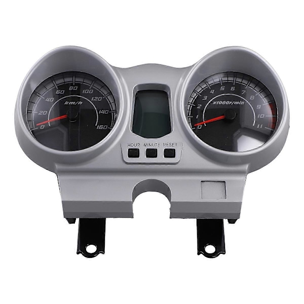 12V Motorcykel Hastighetsmätare LCD Instrumentbräda Varvräknare Tacho för