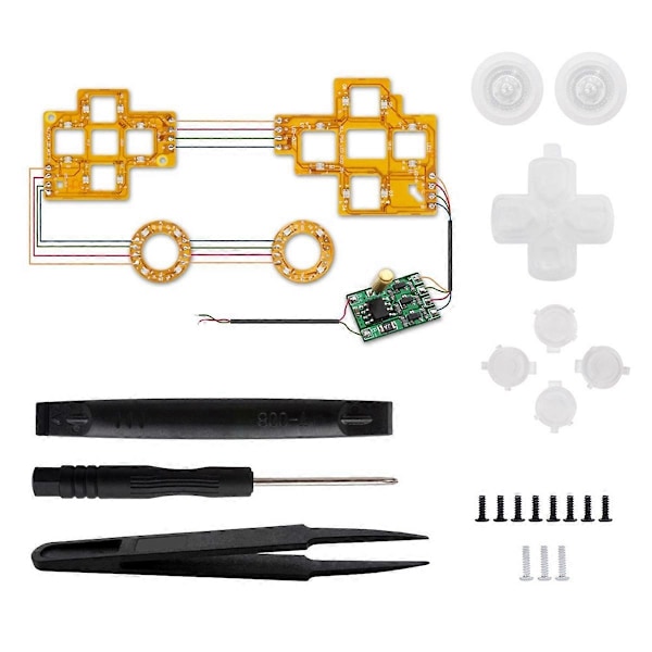 För Konsol Belyst D-pad Tumspakar (DTF) LED-Kit