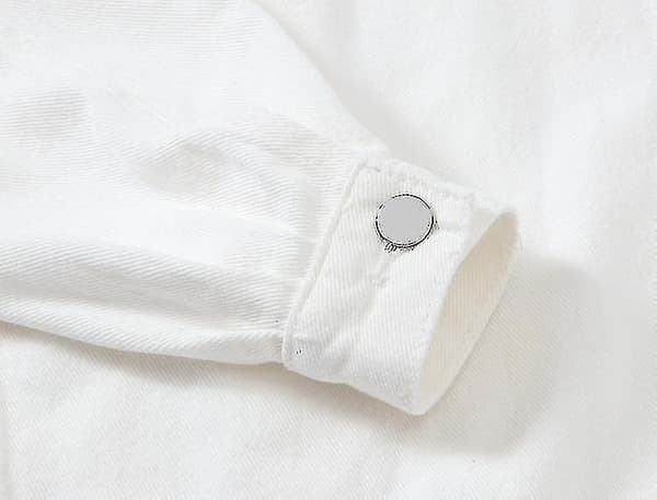 Naisten denim-takki WHITE L