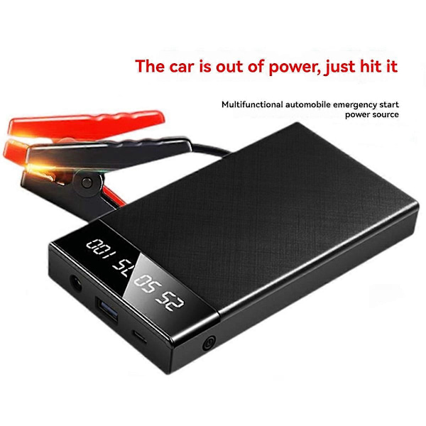 6000MAh 12V Bil Startbooster 200A Nödstartare, B