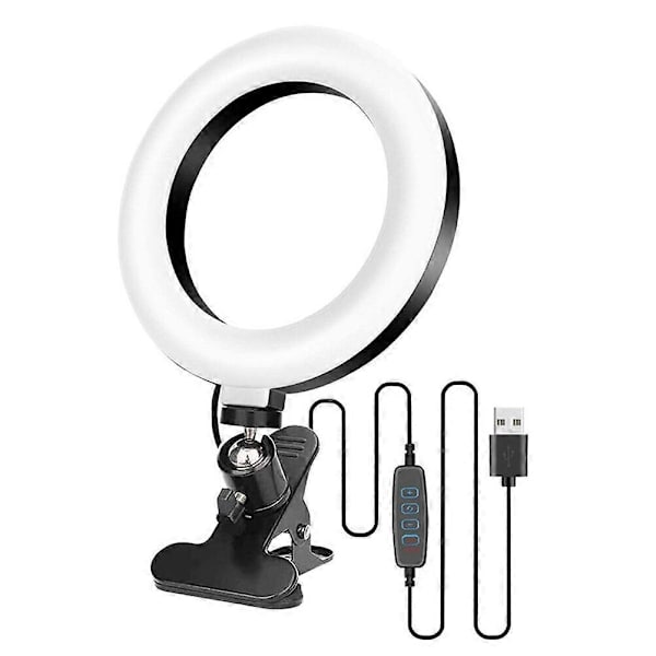6.3 Lys Zoom Møder Dæmpbar Ring Light Videokonference Belysning Lysdæmper Ring Light