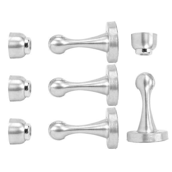 4 stk./sett dørstopper rustfritt stål moderne magnetisk dørstopperholder for hjemmet