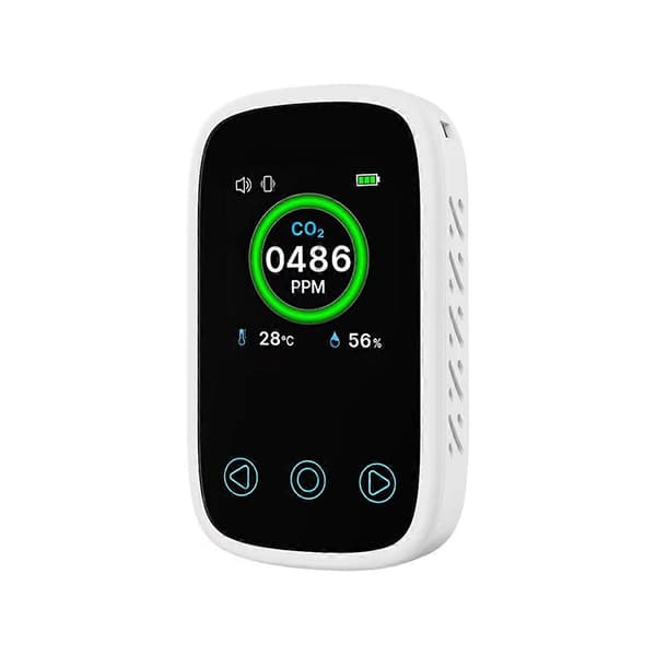 Mini 3 i 1 LCD Digital Koldioxid Detektor Luftkvalitetstestare Multifunktionell CO2 Termometer Hygrometer NDIR Sensor