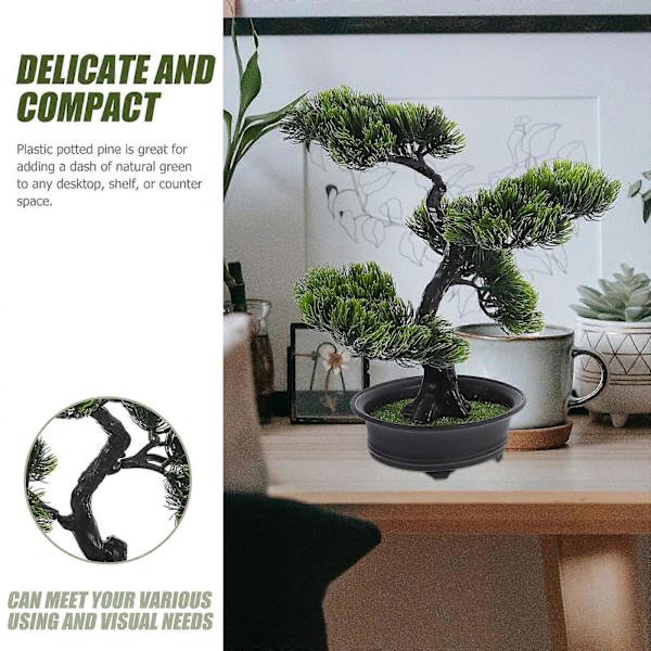 Keinotekoinen mänty Bonsai koriste Sisätiloihin Tekokasvit Sisustus Teko Bonsai koriste