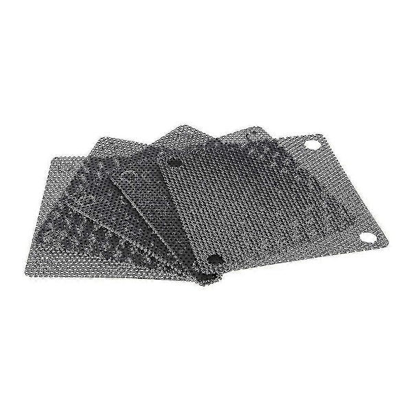5kpl PVC Tuulettimen Pölysuodatin PC Pölytiivis Kotelo Leikattava Tietokoneverkkokansi 50mm Verkko Musta