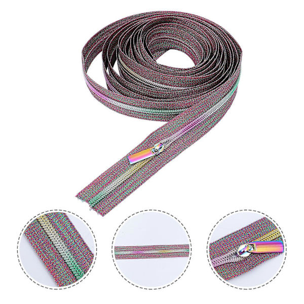 5 meter svart bagageset legering dragkedja reglage sömnad dragkedjor bulk DIY bagage dragkedja tyg dragkedja reparationssats