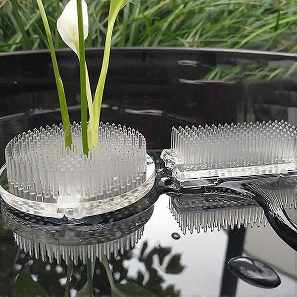 2 stk. Blomsterarrangører i plastik, klar blomsterholder, blomsterarrangement, nåleholder