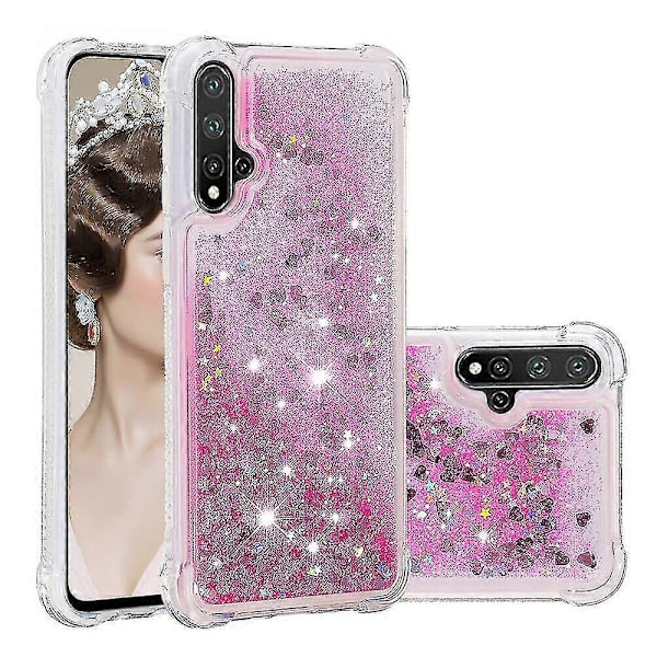 Redmi 8 Skal Glitter Transparent Glittrande Blank Bling Klar Flytande Fodral Tpu Silikon -