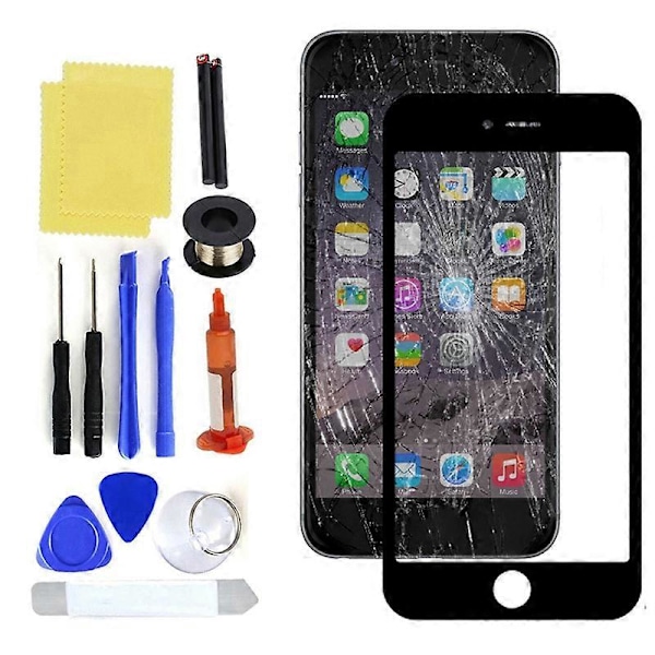 Hållbar Ersättningsverktygssats för Telefonskärm Digitizer Kompatibel iPhone 7/7p/8/8p/se2 Black for iPhone 7 Plus