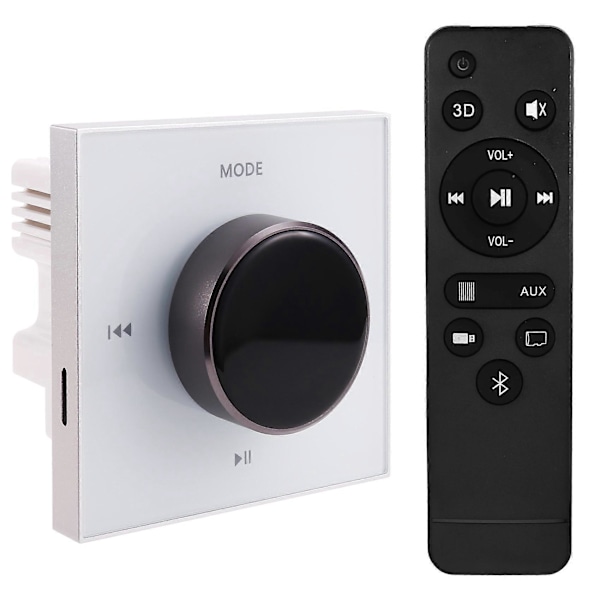 86 Hi-Fi Professionell Smart Väggmonterad Stereo Bakgrundsmusik Kontroller Bluetooth Mini Inbyggnadsförstärkare Vit