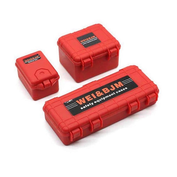 8st Simulerad Resväska Bagage Nät Spade för TRX4 1/10 RC Bil Röd