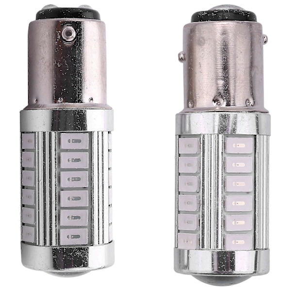 2 st Röda 1157 P21/5w Bay15d Super Starka 33 Smd 5630 5730 Led Auto Bromsljus Dimljus 21/5w Bil
