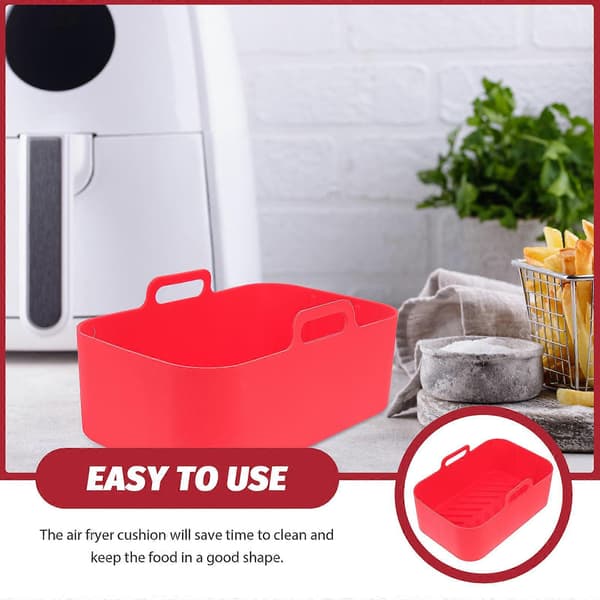Airfryerkorg Silikon Airfryerform Airfryerfoder Airfryer Bakplåt för Ersättning