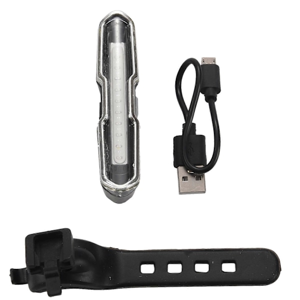 Polkupyörän takavalo punainen ja sininen USB ladattava vedenpitävä erittäin kirkas