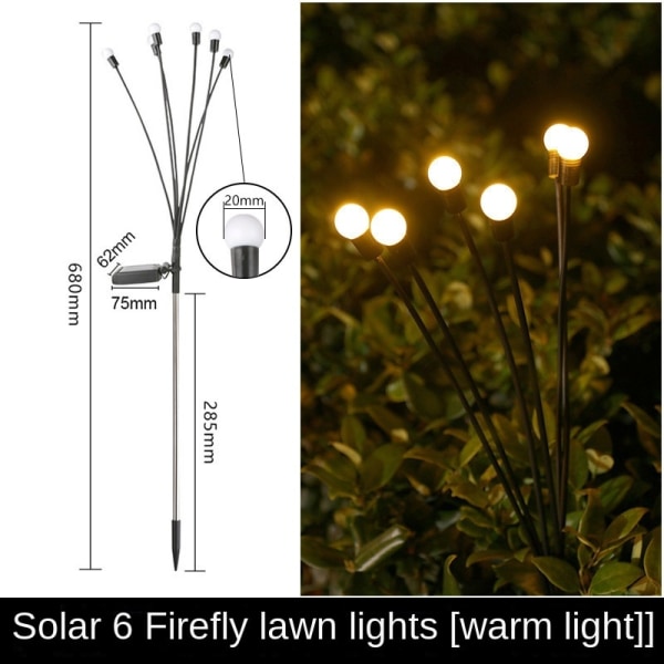 Outdoor Solar Firefly Light (Färg: Varmt ljus) gul