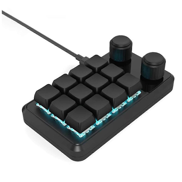 Mini Gaming Keypad Hotswap Macropad Svart