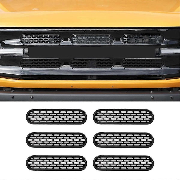 Främre Grill Mesh Grill Insatser Skyddsram Trim Kit för