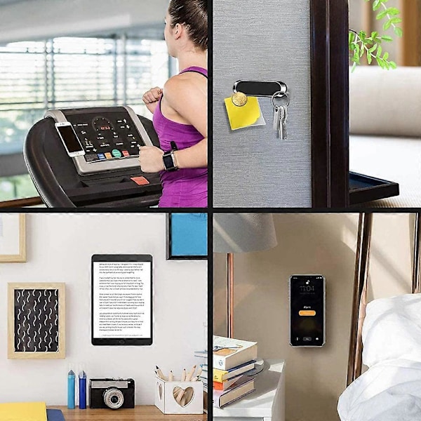 Mobiltelefonhållare|360 Graders Rotation 8 Magnetisk F16 Multifunktionell Lazy Bracket-Silver