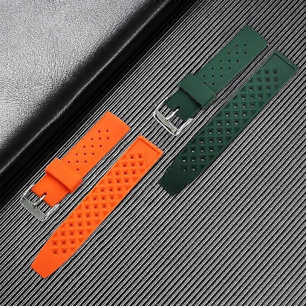 Kellon ranneke vedenpitävä uudelleenkäytettävä säädettävä 22MM/20MM kellon rannekkeen vaihto yhteensopiva Huawei GT2:n kanssa Red 20 mm