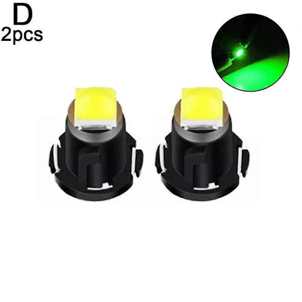 Bil LED Instrumentbelysning Luftkonditioneringslampor Klocklampor Green