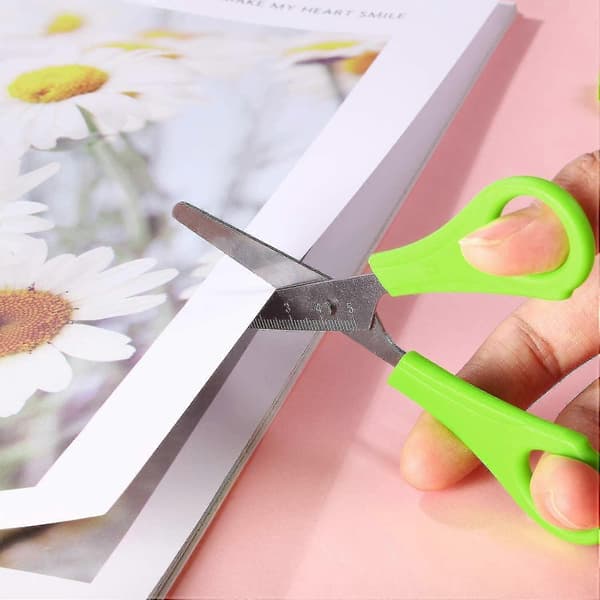 3-pack Barnsäkerhetssax Förskolesax Säkerhetssax För Scrapbooking, A