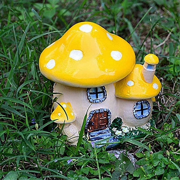 Miniatyrstaty, Harts Fe Trädgård Hus Staty, Orange