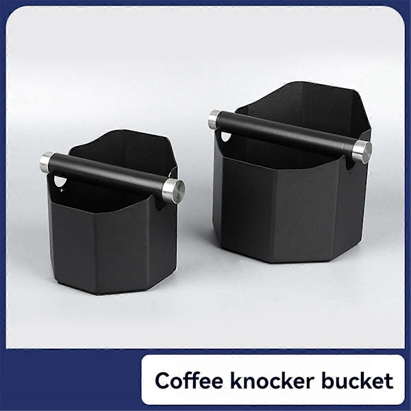 Espresso knackbox Fyrkantig kaffesumpslåda för hem/kontor stor