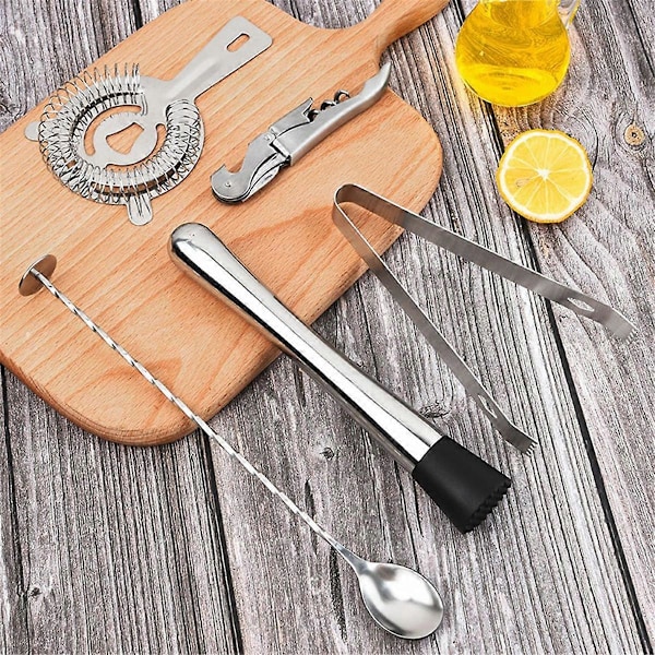 5 Delars Professionell Bar Utrustning, Issil, Cocktail Bartender Verktygsset