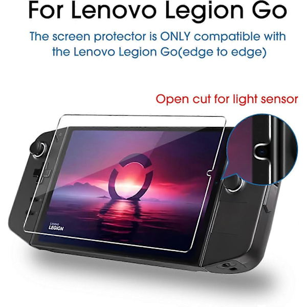 1 Pakkaus Näytönsuoja Karkaistu Lasi Lenovo Legion Go Kannettavalle 2023
