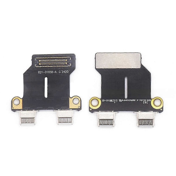 DC Strömjack Kontakt I/O USB-C Kort Flexkabel Laddningsport för 13in A1932 A2179 2018 2019 2020 A2337