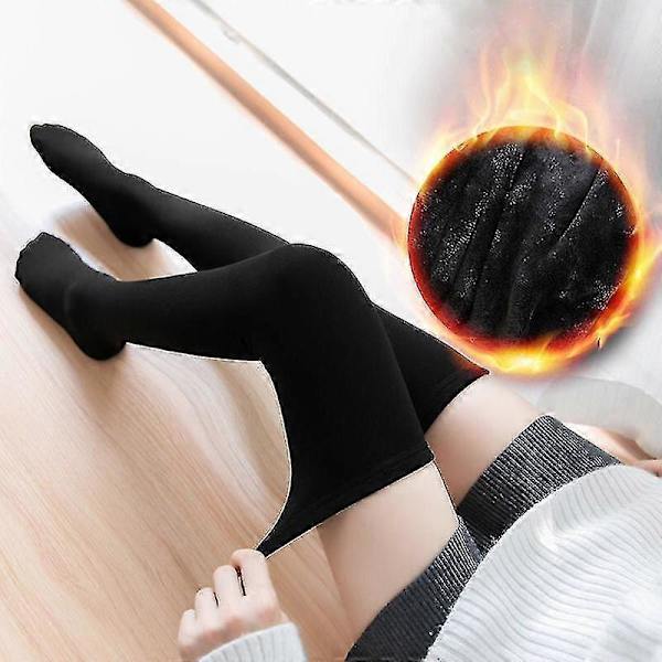 Förtjockade fleece knästrumpor med halkskydd