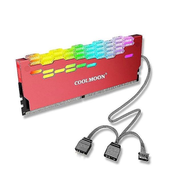 Coolmoon Kylfläns Hög Kompatibilitet 5v 3pin Argb Minnesspridare Kylare