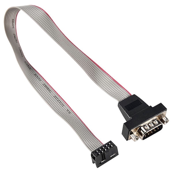 DB9 RS232 til 10-pin fladkabel-stikadapter