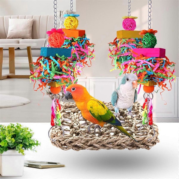 Leksaker för undulater, fågelleksaker, leksaker för conure