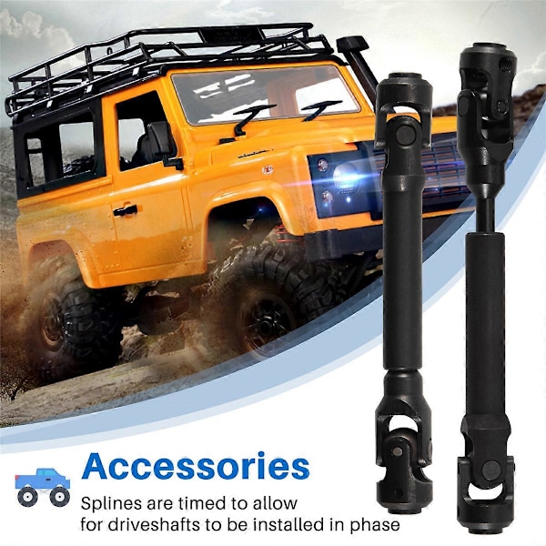 2 st Drivaxlar för 313 mm Hjulbas Axial SCX10 & SCX10 II 1/10 RC Bil