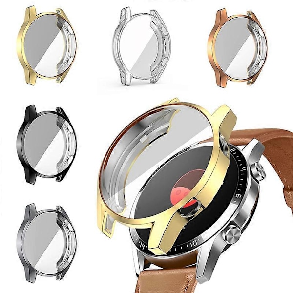 Fulltäckande TPU Skydd Skal Fodral för Huawei Watch GT2 42mm 46mm Silver 46mm