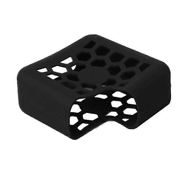 Adapter Skydd Mjukt Splittersäkert Silikon Ihåligt Honungskake Skyddsfodral för Macbook Laddare Black A