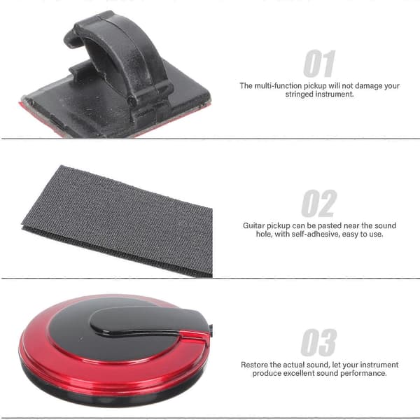 Folk Guitar Pickup Multipurpose Akustisk Instrument Guitar Pickup Tilbehør