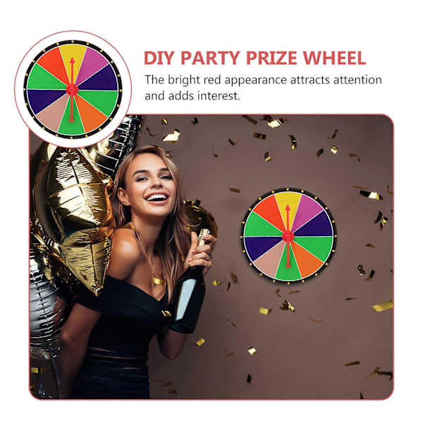 DIY Pris Hjul Lotteri Hjul Lyckohjul DIY Spelhjul Rekvisita för Fest Utbildning