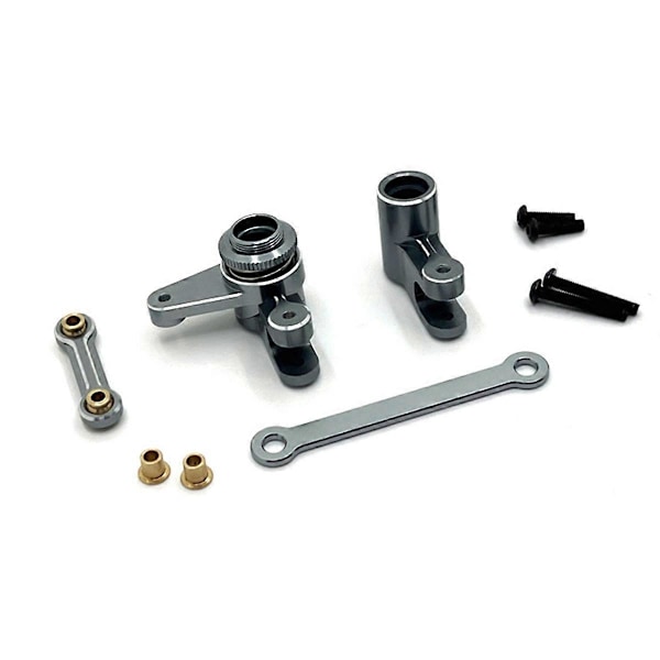 RC Bil Uppgradering Styrkomponent Servo Stång Set för 1/10 Grå