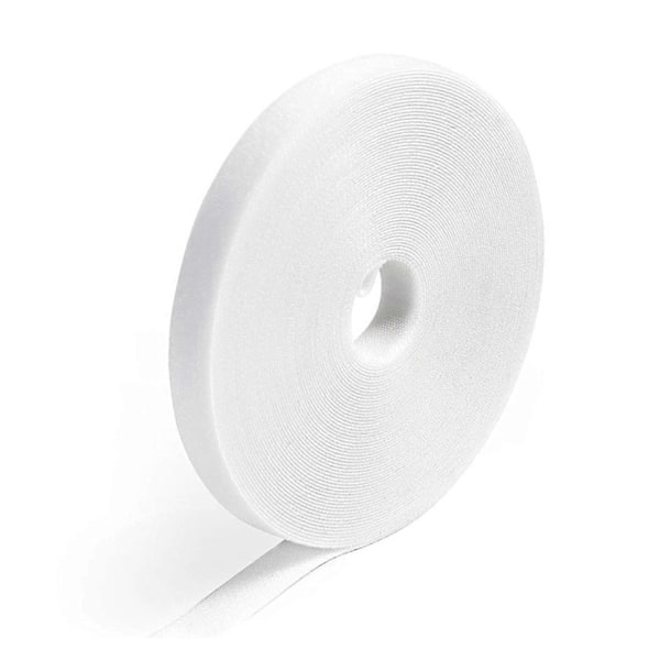 1 Rulle Multifunktionell Halkfri Kabelband Fästtejp Praktisk Justerbar Kabelbindare för Hemmet White 1M