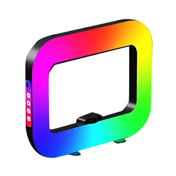 RGB-rengasvalo valokuvaukseen, ladattava selfie-valo, kannettava