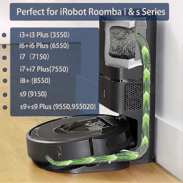 12 pakkausta pölynimuripusseja I S I7 I7+/ (7550) -malleille