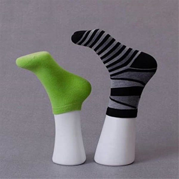 2 st Skyltdocka Fot Sock Modell Kvinnlig Fot Sock Display Kort Strumpa Ankelarmband Smycken Disp
