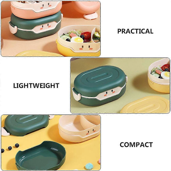 Yndig Bento Boks Madkasse Bærbar Bento Boks Letvægts Bento Beholder