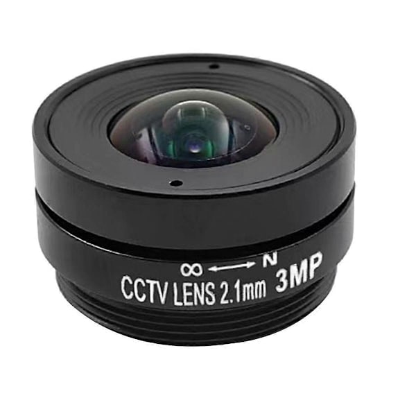 2,1 mm vidvinkelobjektiv med fast montering för CCTV-kamera med 1/3 sensorstorlek
