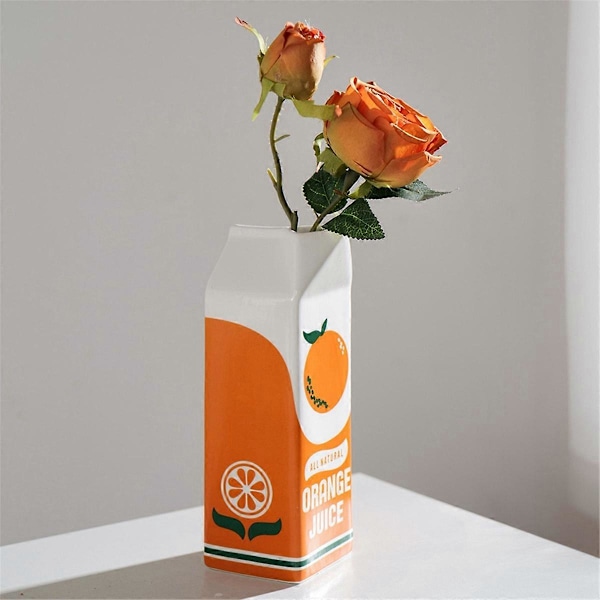 Appelsinjuice Vase Vintage Vase Sød Blomstervaser Indretning