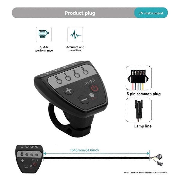 Ebike G20 Display 5 Pin+2 Pins SM Kontakt Display LED Instrument