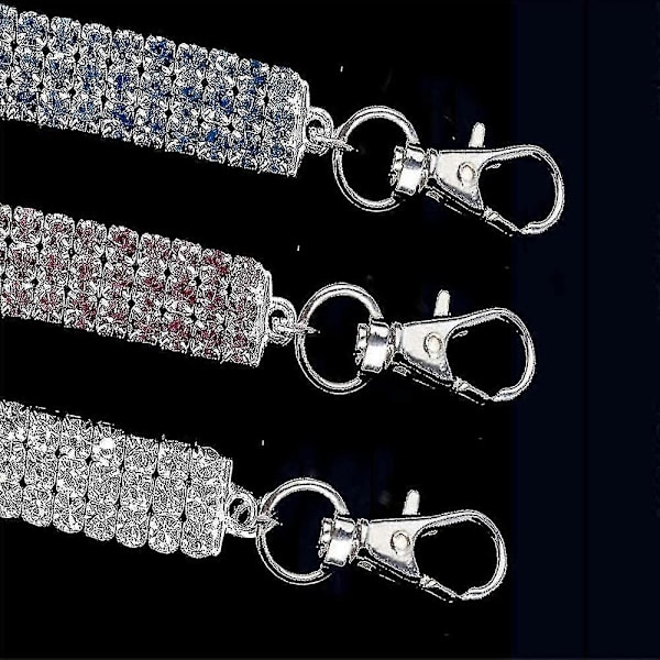 Halsband för husdjur B, 3 rader strasshalsband White M